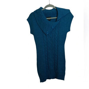 It’s Our Time Blue Y2K Sweater Dress